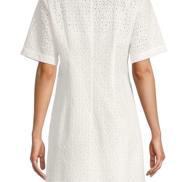 Rebecca Taylor White Eyelet Dress Size 10 - Picture 6 of 12